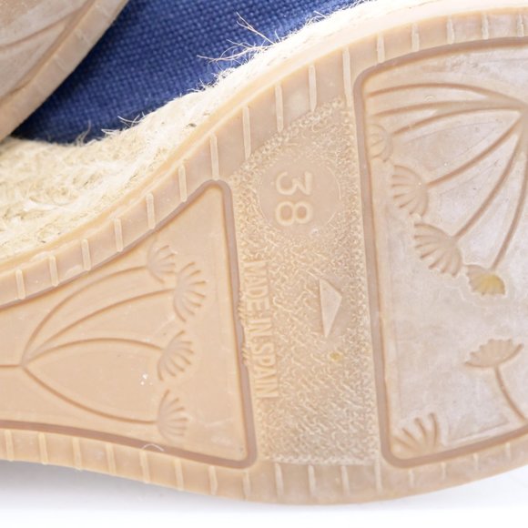 Viscata Womens Blue Wedge Heel Slingback Sandals - Picture 7 of 9